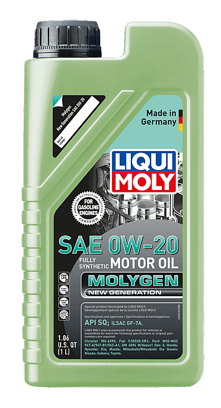 Liqui Moly Molygen New Generation 0W-20 synthetic Oil 1 Liter bottle