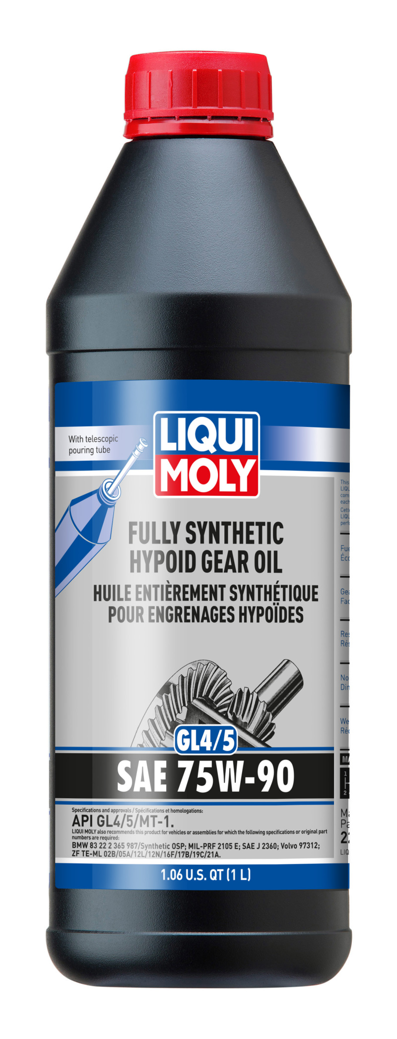 Liqui Moly (GL4/5) SAE 75W-90 Fully Synthetic Gear Oil 1L