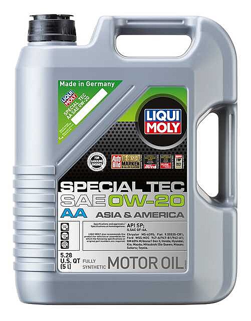 Liqui Moly Special Tec AA 0W-20 Synthetic Motor Oil 5 Liter Bottle